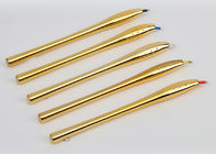 Golden Luxury Permanent Makeup Tools , 45° Angle Disposable Microblading Manual Pen