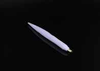 White Dual Heads Permanent Makeup Tools for Curve Blade and Round Blade