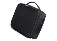 Black Practical Divider Plain Permanent Makeup Bag For Starters And Trainer