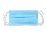 Blue Non - Woven Cloth Medical Mouth Mask High Flexibility Light Weight