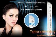 Professional Sterilized Microblading Needles12 Curve Eyebrow Tattoo Needles