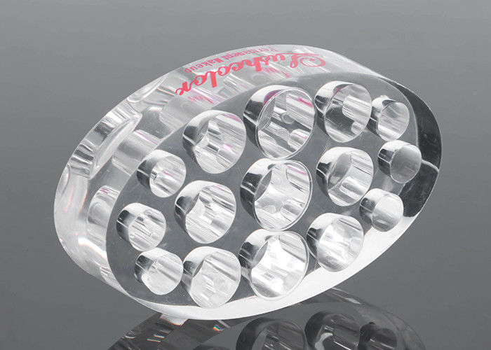 Transparent Ellipse Tattoo Accessories 15 holes Permanent Make Up Ink Cup Holder