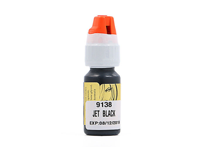 Pure Plant Extracted Jet Black Microblading Tattoo Ink For Eyebrow / Eyeliner / Lips