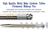 Handmade Cosmetic Eyebrow Microblading Tool Gold Manual Tattoo Pen