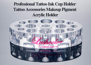 Permanent Makeup Tattoo Accessories / 12 Holes Tattoo Ink Cup Holder