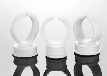 White Plastic Finger Ring Ink Cups For Permanent Makeup Supply