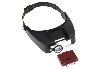 Tattoo Arts Black Led Headband Magnifier Adjustable For Reading