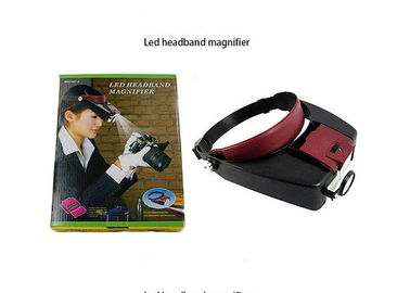 Tattoo Arts Black Led Headband Magnifier Adjustable For Reading