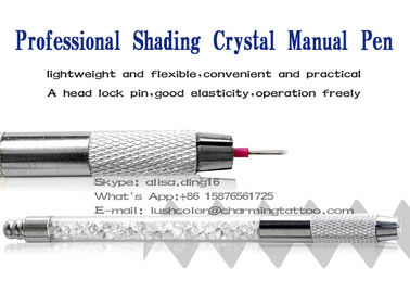 Eyebrows Tattoo Needle Holder Double Permanent Makeup Tools Translucent Shading Pen Manual Pens