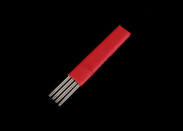 Fantastic Four 12 Red Round Shading Microblading Needles Blade Disposable Eyebrow Microblading Needle