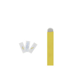 Professional Yellow Permanent Makeup Tools Curve Blade With 18U Pins