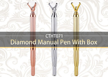 Multifunctional Double Head Manual Tattoo Pen Diamond Mental Eyebrow Tattoo Pens