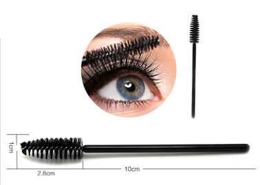 Black Brush Artificial Fibers Cosmetic Beauty Tools For Eyelashes / Eyebrows