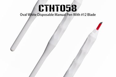 Popular 12 Red Curve Blade Permanent Makeup Microblading Pen