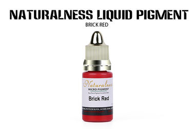 303 Brick Red Permanent Makeup Pigments 12 Ml Capacity Organic For Lips Tattoo