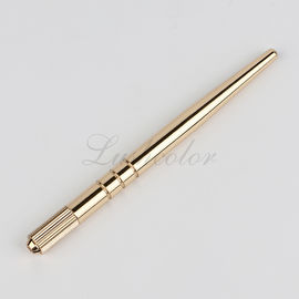 Eyebrow Permanent Makeup Tools Heavy Gold Manual Tattoo Pen Stainless Steel