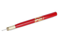 Red Cosmetic Tattoo Pen Permanent Makeup Oversized Head Manual Tattoo Pen