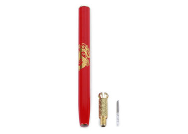 Red Cosmetic Tattoo Pen Permanent Makeup Oversized Head Manual Tattoo Pen