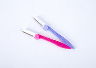 Two Colors Plastic Eyebrow Razor Eyebrow Shaping Knife For Permanent Makeup