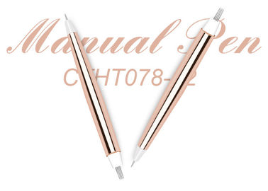 Multifunctional Golden Microblading Disposable Tattoo Pen With Dual Heads Plastic