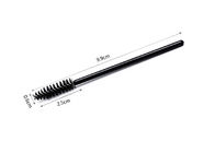 Artificial Fibers Black Brush Cosmetic Beauty Tools For Eyelashes / Eyebrows