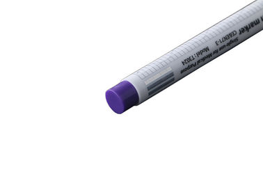 Waterproof Purple Surgical Skin Marker Pen Plastic Surgery With Ruler Inside