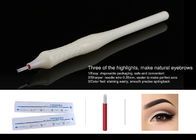 10G Permanent Makeup Tools Round 21 Blade Needle Pen Disposable Eyebrow Shading Pen