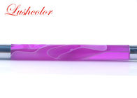 Purple 11.8 CM Permanent Makeup Tools Crystal Manual Tattoo Pen For Eyebrows