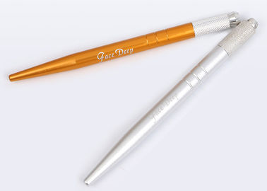 Yellow Microbalding Pen Permanet Makeup Tools , Eyebrows Tattoo Device