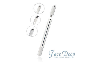 Double Heads SS Autoclavable Microblading Pen Eccentric Eyebrow Tattoo Pens