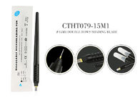 Black Classical Permanent Makeup Tools ,  Microblading Tattoo Pen with Cap