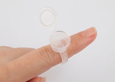 Disposable Plastic Tattoo Accessories Ring Cup With Cap For  Pigment