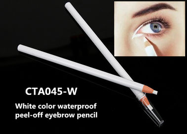 White Waterproof Peel - off Pull Eyebrow Pencil With 12pcs Per Box