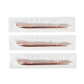 ABS Permanent Makeup Tools For Eyebrow Embroidery , Champagne Fox Pen