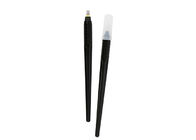 Black 15M1 Double Row Eyebrow Tattoo Pen Plastic And Stainless Steel Material