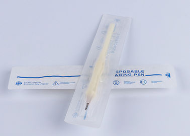 White Disposable Eyebrow Shading Pen With 21 Blade For Permanent Makeup