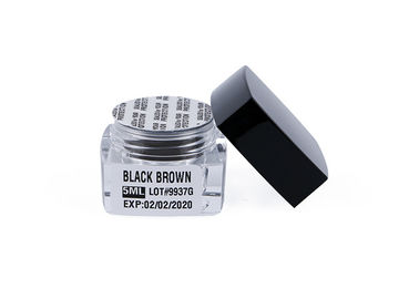 Black Brown Cream Eyebrow Tattoo Permanent Makeup Pigments Pure Plant Extracted 5ML