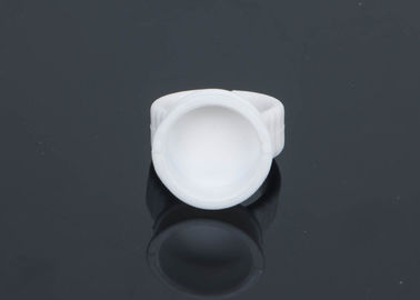 Plastic Tattoo Accessories , White Permanent Makeup Micro Pigment Cups