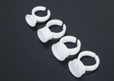 Plastic Tattoo Accessories , White Permanent Makeup Micro Pigment Cups