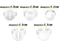 White Tattoo Accessories , Disposable Holder Eyelash Glue Pigment Ink Ring Cups