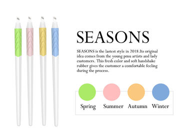 Disposable Seasons Eyebrow Tattoo Pen For Permanent Makeup Blister Packing