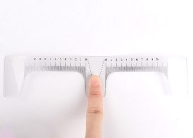 Permanent Makeup Tattoo Accessories , Plastic Eyebrow Microblading Measure Ruler