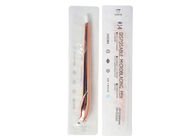 Champagne Permanent Makeup Tattoo Pen / Disposable Microblading Pen With Blades