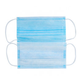 Medical Tattoo Accessories Blue Color Disposable Training Face Mask For Training