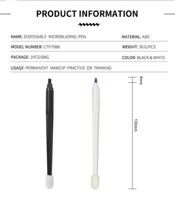 Fine 0.16mm Blade Nami Disposable Microblading Pen With Sponge