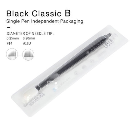 Fine 0.16mm Blade Nami Disposable Microblading Pen With Sponge