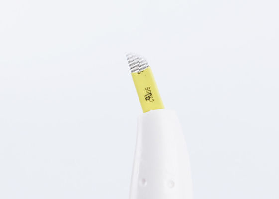 White Slant Disposable Microblading Pen Logo Customized