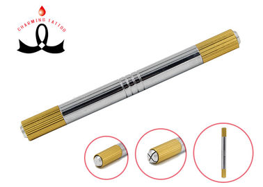 2 Heads Permanent Makeup Manual 3D Eyebrow Tattoo Pen