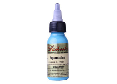 Aquamarine Permanent Tattoo Ink , Non Toxic Liquid Makeup Ink Pigment