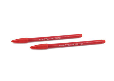 Safety Skin Tattoo Accessories , 16.5 CM Red Eyebrow Skin Marker Pen With FC